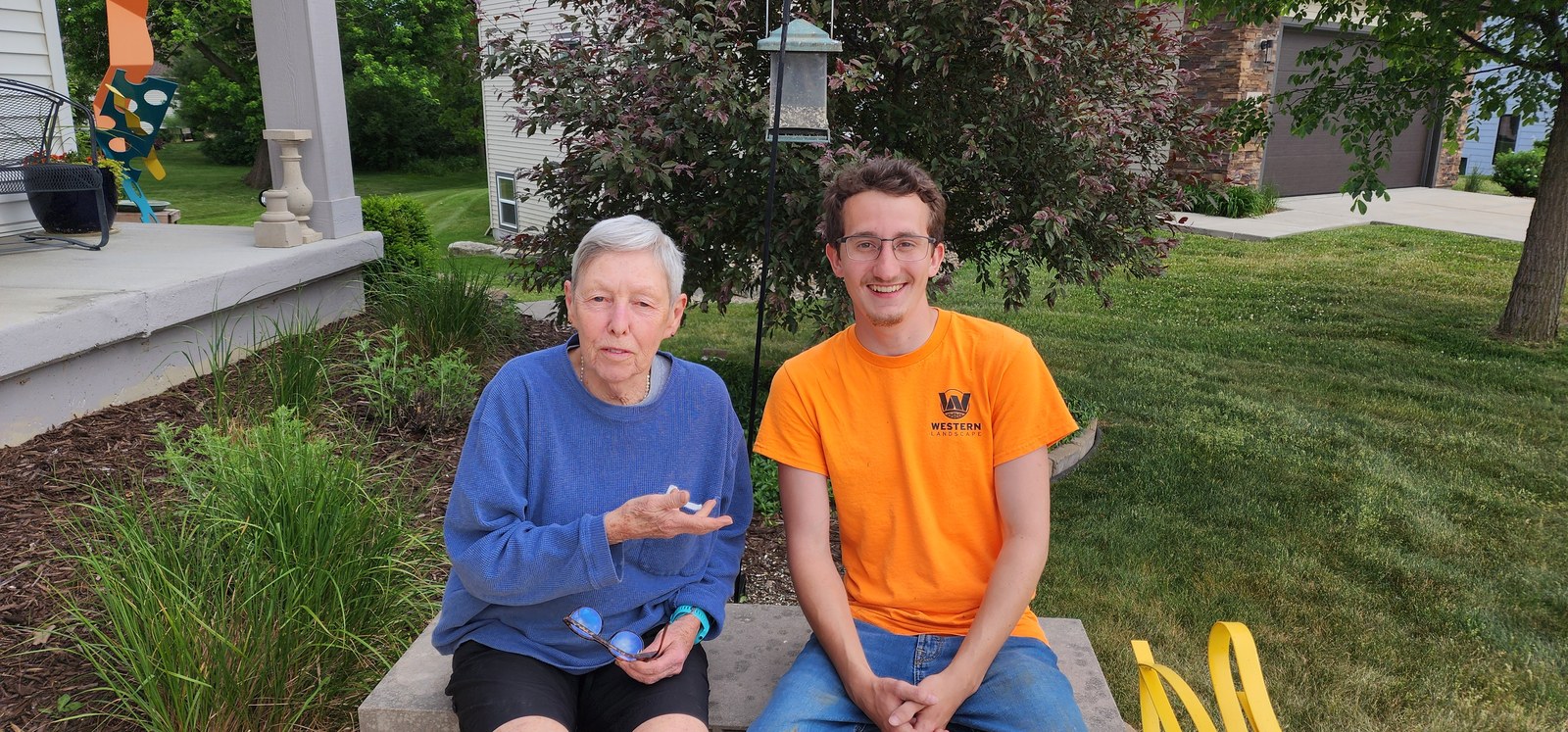 A Dane County homeowner with the Western Landscape team